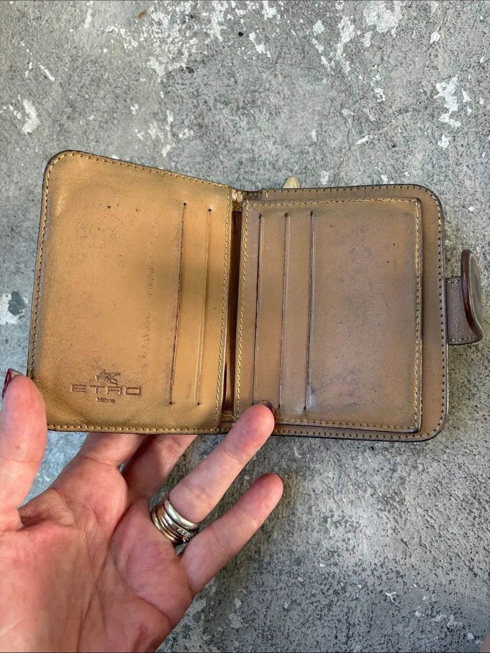 Vintage Etro paisley wallet